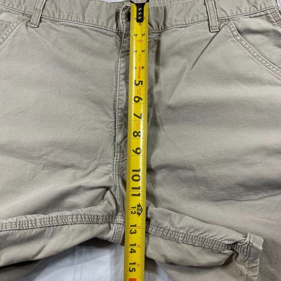 Vintage Y2K Carhartt Khaki Work Shorts + Gray Relaxed Fit Shorts Bundle Men’s 38 - Picture 5 of 16